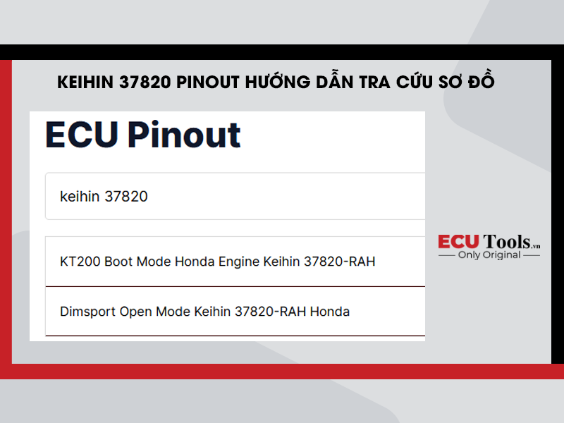 keihin 37820 Pinout Huong dan tra cuu so do