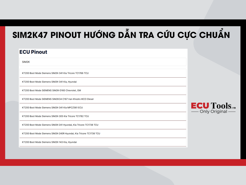 SIM2K47 Pinout Huong Dan Tra Cuu Cuc Chuan
