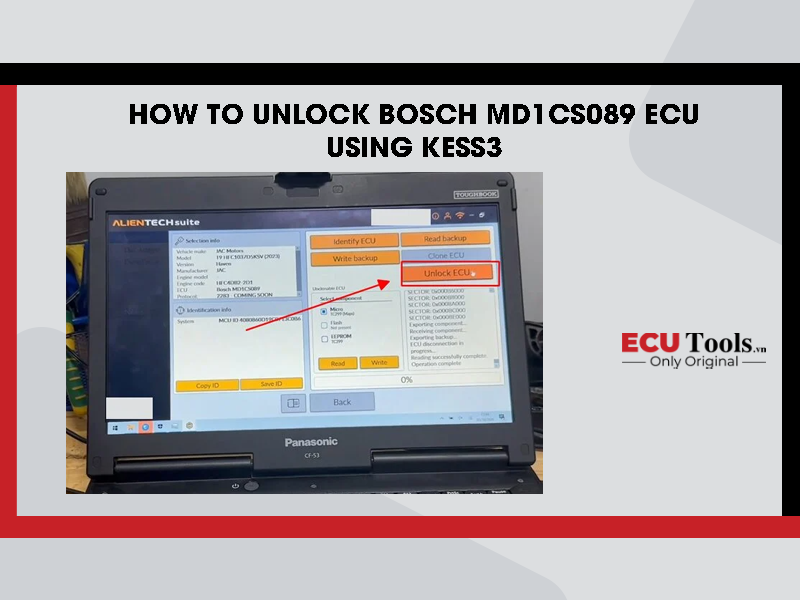 How to Unlock Bosch MD1CS089 ECU Using KESS3